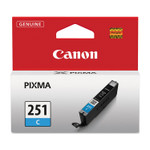 Canon 6514B001 (CLI-251) ChromaLife100+ Ink, 304 Page-Yield, Cyan View Product Image