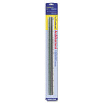Staedtler 12" Architect Triangular Scale - 12" Length x 1" Width - 3/32, 3/16, 1/8, 1/4, 3/8, 1/2, 3/4, 1, 1-1/2, 3, 16 Graduations - Imperial Measuring System - Polystyrene - White (STD9871831BK) Product Image 