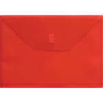 Lion Letter Recycled File Pocket - 8 1/2" x 11" - 180 Sheets Capacity - Transparent, Red - 20% Recycled Product Image 