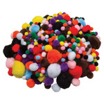 Creativity Street Pom Pons Class Pack - Classroom - Recommended For 3 Year - Assorted (PACAC815001) Product Image 