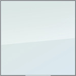 U Brands Glass Non-Magnetic Dry-Erase Board - 36" (3 ft) Width x 36" (3 ft) Height - Frosted White Tempered Glass Surface - White Aluminum Frame - Square - Horizontal/Vertical (UBR2825U0001) Product Image 