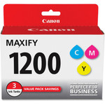 Canon PGI-1200 CMY Original Inkjet Ink Cartridge - Cyan, Magenta, Yellow - 3 / Pack (CNMPGI1200CMY) Product Image 