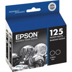 Epson DURABrite 125 Original Inkjet Ink Cartridge - Black - 2 / Pack (EPST125120D2) Product Image 