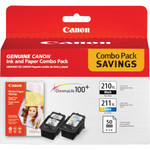 Canon PG210/CL211 Original Inkjet Ink Cartridge - Color, Black - 3 / Pack - Inkjet (CNMPG210CL211) Product Image 