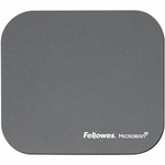 Fellowes Microban Mouse Pad - 8" Height x 9" Width x 0.13" Depth - Graphite - Rubber - Wear Resistant, Tear Resistant, Scratch Resistant, Skid Proof Product Image 