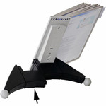 DURABLE Sherpa Desk Extension - Desktop - 10 Panels - Support Letter 8.50" x 11" Media - Expandable - Gray Product Image 