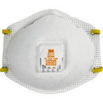 3M Particulate Respirator N95 - Particulate Protection - White - Exhalation Valve, Adjustable Nose Clip, Braided Headband (MMM8511PB1A) Product Image 