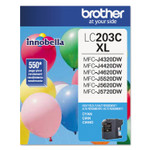 Brother LC203C Innobella High-Yield Ink, 550 Page-Yield, Cyan (BRTLC203C) View Product Image