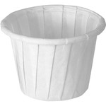 Solo 0.75 oz Treated Paper Souffle Portion Cups - 0.75 fl oz - White - Paper - 250/Bag (SCC0752050) Product Image 
