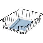 Fellowes Wire 3" Letter Tray - Compartment Size : 8.50" x 11" x 3" - 3" Height x 10" Width x 14.13" Depth - Desktop - Stackable - Black Product Image 