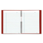 Blueline NotePro Twin - wire Composition Notebook - Letter - 100 Sheets - 200 Pages - Twin Wirebound (REDA10200RED) Product Image 
