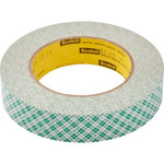 Scotch Double-Coated Paper Tape - 36 yd Length x 1" Width x 6 mil Thickness - 3" Core - White - 5 mil - Rubber Backing (MMM410M1) Product Image 
