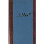 Wilson Jones S300 Single Entry Ledger Account Journal - 150 Sheet(s) - 7.25" x 11.75" Sheet Size - Blue - White Sheet(s) - Blue Cover (WLJS30015SEL) Product Image 