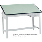 Safco Precision Drafting Table Top - Green Rectangle, Melamine Top - (SAF3952) Product Image 