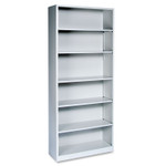 HON Brigade Steel Bookcase | 6 Shelves | 34-1/2"W | Light Gray Finish - 6 Shelf(ves) - (HONS82ABCQ) Product Image 