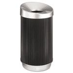Safco At-Your-Disposal Vertex Waste Receptacle - 38 gal Capacity - (SAF9799BL) Product Image 