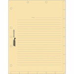 Tabbies 7-hole Manila Chart Divider Sheets - 8.5" Divider Width x 11" Divider Length - 7 Hole Punched - Manila Divider Product Image 