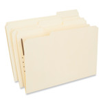 Universal Reinforced Top Tab Fastener Folders, 0.75" Expansion, 1 Fastener, Legal Size, Manila Exterior, 50/Box Product Image 