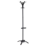Alba Black Coat Stand - 10 Pegs - (ABAPMCLEON) Product Image 