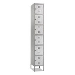Safco Six-Tier Two-tone Box Locker with Legs - 18" Width x 12" Depth x 78" Height - (SAF5524GR) Product Image 