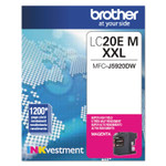 Brother LC20EM INKvestment Super High-Yield Ink, 1,200 Page-Yield, Magenta (BRTLC20EM) View Product Image