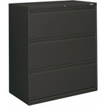 HON Brigade 800 H883 Lateral File - 40.9" Height x 36" Width x 18" Depth - 3 - Finish: Charcoal Product Image 