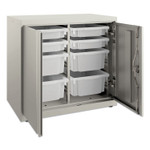 HON Flagship HFMSC182830RWB Storage Cabinet - 30" Depth x 28" Height - (HONSC182830LGLO) Product Image 