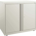 HON Flagship HFMSC182830RWB Storage Cabinet - 30" Depth x 28" Height - Lockable, Leveling Glide, Removable Lock, Key Lock, Modular - Loft Product Image 