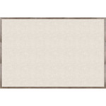 U Brands Linen Bulletin Board - 48" Board Height x 72" Board Width - Tan Linen Surface - Self-healing, Durable, Mounting System, Tackable, Sturdy, Damage Resistant - Rustic Wood Frame Product Image 