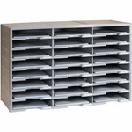 Storex Stackable Literature Sorter - 12000 x Sheet - 24 Compartment(s) - Compartment Size : 9.50" x 12" - 20.50" Height x 14.13" Width31.38" Length - Gray Product Image 