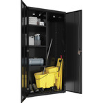 Lorell Fortress Series Janitorial Cabinet - 36" Width x 18" Depth x 72" Height - (LLR00018) Product Image 