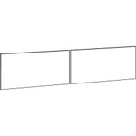 Lorell Fortress Modular Series Stack-On Hutch Door Kit - 72" Width - (LLR79173) Product Image 