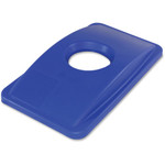 Thin Bin Round Cut Out Blue Lid - Rectangular - (IMP702511) Product Image 