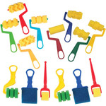 Creativity Street Foam Rollers & Brush Pack - Student, Painting, Classroom - (PACAC9852) Product Image 