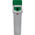 Rubbermaid Commercial Slim Jim Lid Green Paper Slot - Green - (RCP2007886) Product Image 