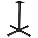 Lorell Hospitality 36" Bistro-Height Tabletop X-leg Base - Black X-shaped Base - (LLR34419) Product Image 