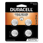 Duracell Lithium Coin Batteries With Bitterant, 2032, 4/Pack (DURDL2032B4PK) View Product Image