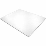 Floortex Evolutionmat Hard Floor Rectangular Chairmat - Hard Floor - 60" Length x 48" Width x 0.075" Depth x 0.080" Thickness - Rectangular - Clear Product Image 