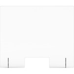 Lorell Social Distancing Barrier w/Pass-Through Cutout - Clear - (LLR55685) Product Image 