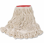 Rubbermaid Commercial Super Stitch Large Blend Mop - Cotton, Synthetic Yarn - (RCPD21306WH00CT) Product Image 