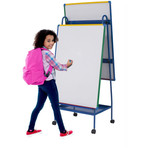 MasterVision Magnetic AdjustableDoublee-sided Easel - White Surface - (BVCEA49145026) Product Image 