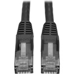 Tripp Lite series 100-ft. Cat6 Gigabit Snagless Molded Patch Cable (RJ45 M/M) - Black - (TRPN201100BK) Product Image 