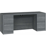 HON 10500 H105900 Pedestal Credenza - 29.5" Height x 72" Width x 24" Depth - 4 x File Drawer(s) - Double Pedestal - (HON105900LS1) Product Image 