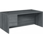 HON 10500 H10586L Pedestal Desk - 29.5" Height x 72" Width x 36" Depth - 2 x Box, File Drawer(s)Left Side - Finish: Sterling Ash - (HON10586LLS1) Product Image 