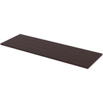 Lorell Training Tabletop - Espresso Rectangle, Laminated Top - Adjustable Height - 72" Table Top Width x 24" Table Top Depth x 1" Table Top Thickness - Assembly Required Product Image 