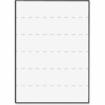 Tabbies 2" Medical Transcription Printer Labels - 8 1/2" Width x 11" Length - Laser - White - Jam-free Product Image 
