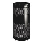 Rubbermaid Commercial Heavy-gauge Steel Receptacle - 25 gal Capacity - (RCPS3ETBKPL) Product Image 