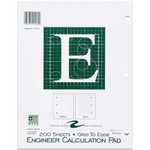 Roaring Spring 5x5 Grid Engineering Pad - 200 Sheets - (ROA95589) Product Image 