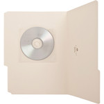 Compucessory Self-Adhesive Poly CD/DVD Holders - 1 x CD/DVD Capacity - (CCS26555) Product Image 