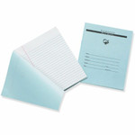 Pacon Blue Book Examination Book - 8 Sheets - 0.37" Ruled - Red Margin - 7" x 8 1/2" Sheet Size - White Paper Product Image 